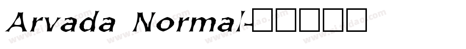 Arvada Normal字体转换